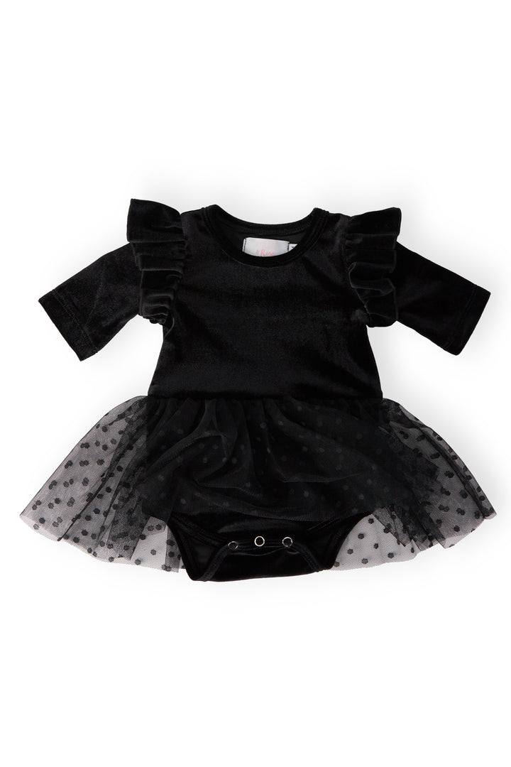 Black Velvet Tutu Bodysuit-Mila & Rose ®