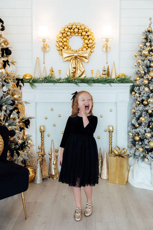 Black Velvet Tutu Dress-Mila & Rose ®