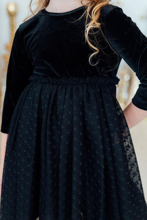 Black Velvet Tutu Dress-Mila & Rose ®