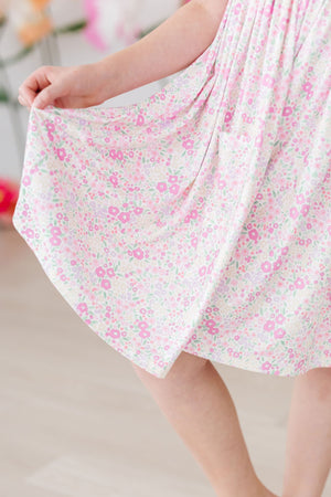 Blooming Beauty S/S Pocket Twirl Dress-Mila & Rose ®