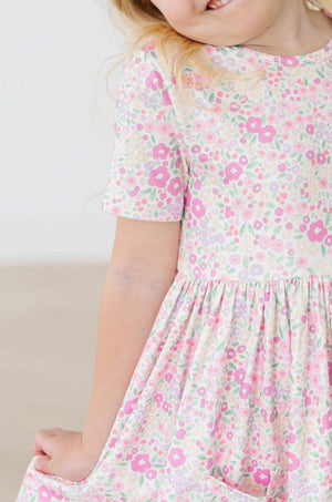 Blooming Beauty S/S Pocket Twirl Dress-Mila & Rose ®