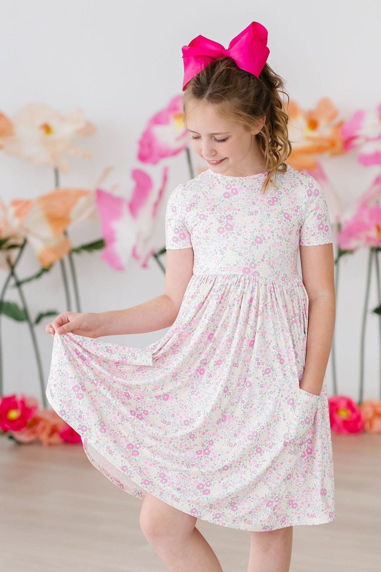 Short Sleeve Twirl Dresses | Mila & Rose