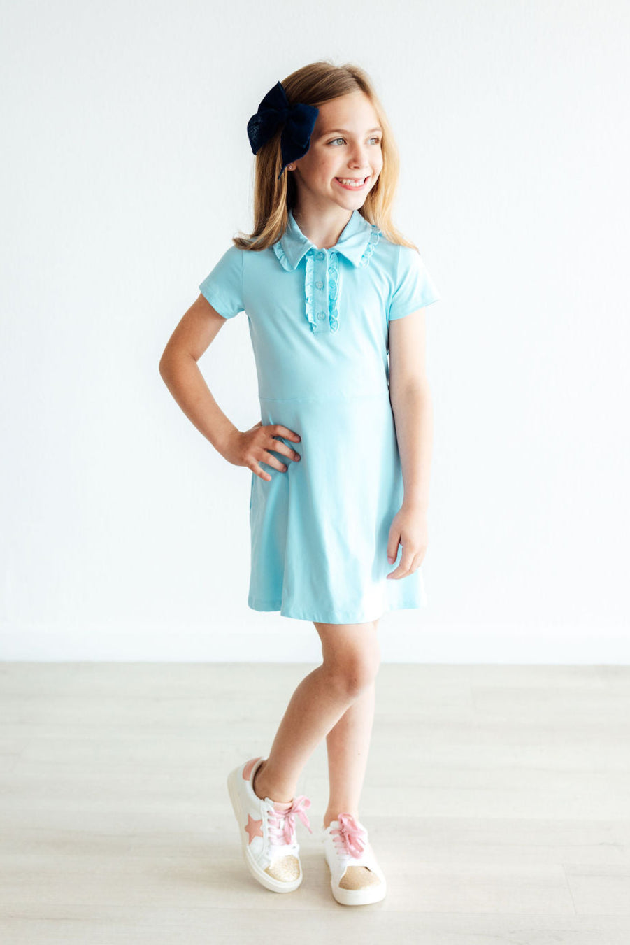 Bluebird S/S Polo Dress-Mila & Rose ®