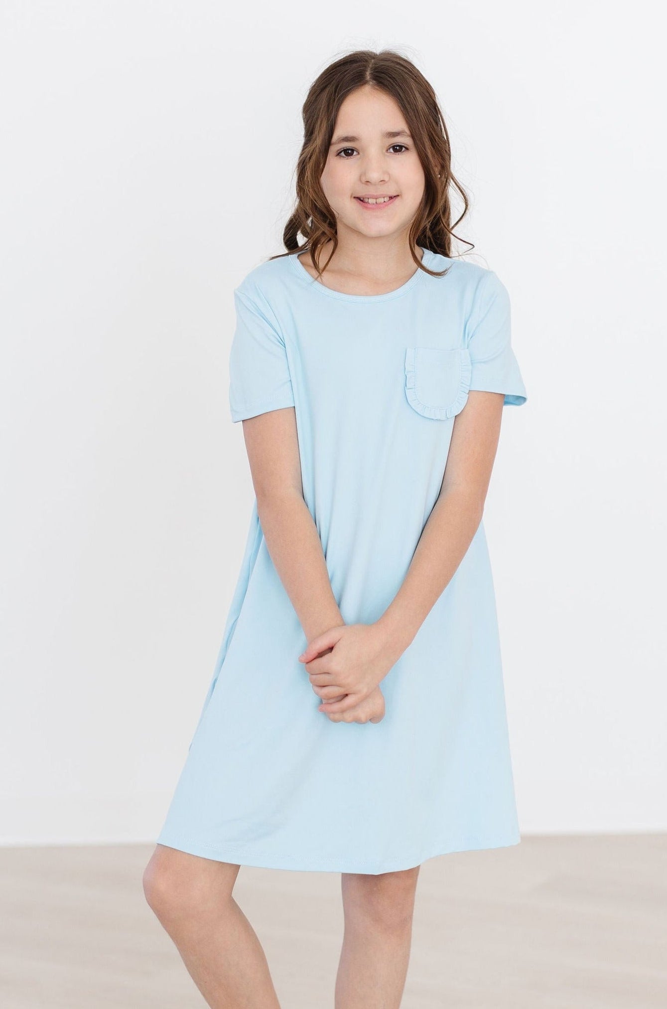 Bluebird T-Shirt Dress - Mila & Rose 2T Bluebird T-Shirt Dress - Mila & Rose 2T