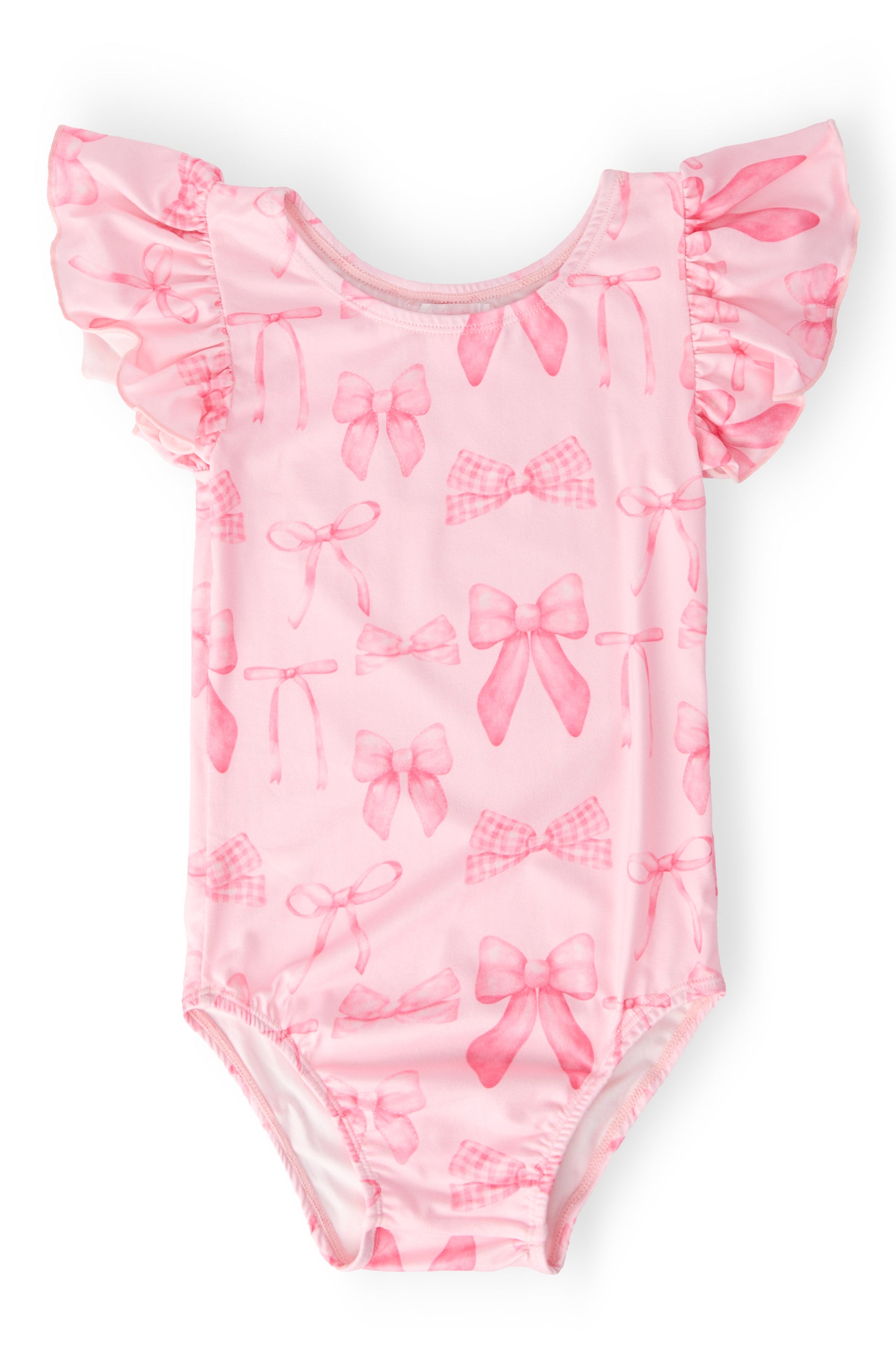 Blushing Bows S/S Flutter Sleeve Leotard-Mila & Rose ®