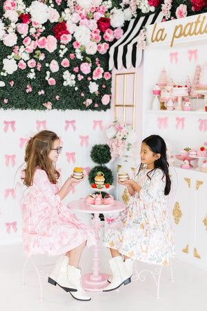 Boho Bows 3/4 Sleeve Pocket Twirl Dress-Mila & Rose ®