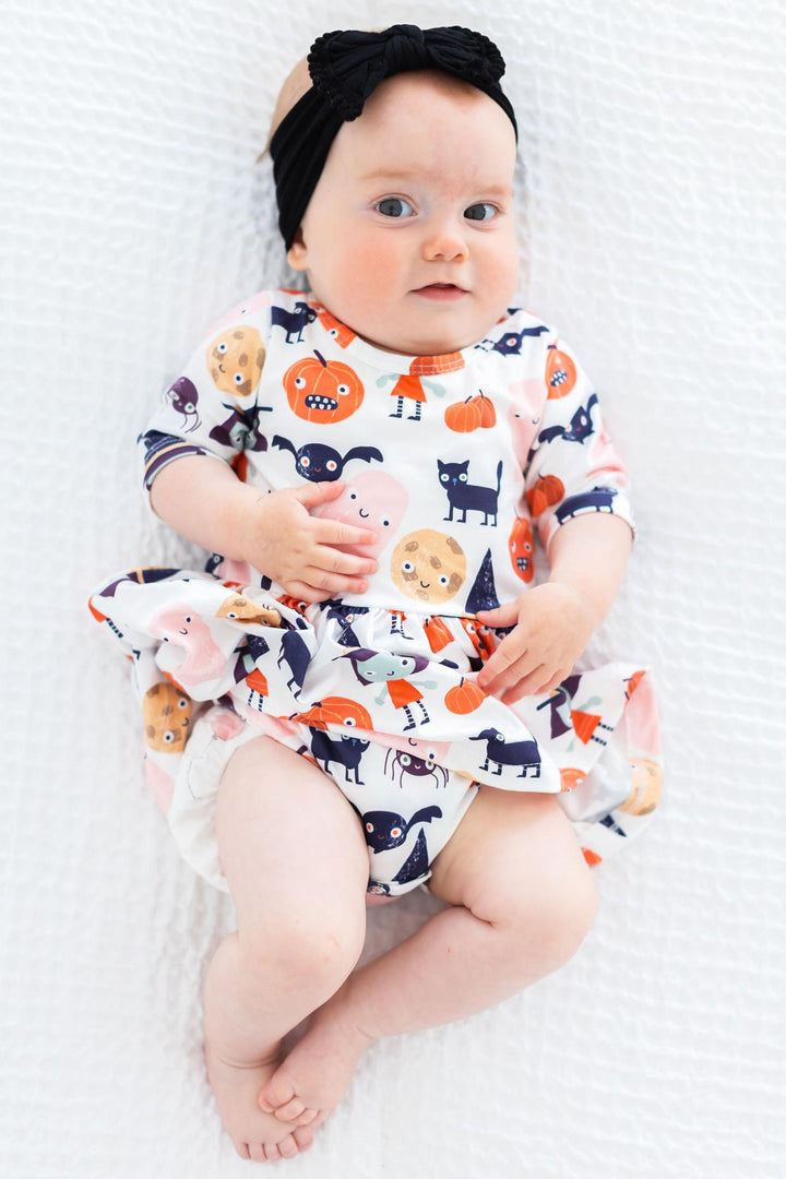 SALE Boo Crew 3/4 Sleeve Twirl Bodysuit-Mila & Rose ®
