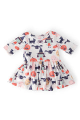 SALE Boo Crew 3/4 Sleeve Twirl Bodysuit-Mila & Rose ®