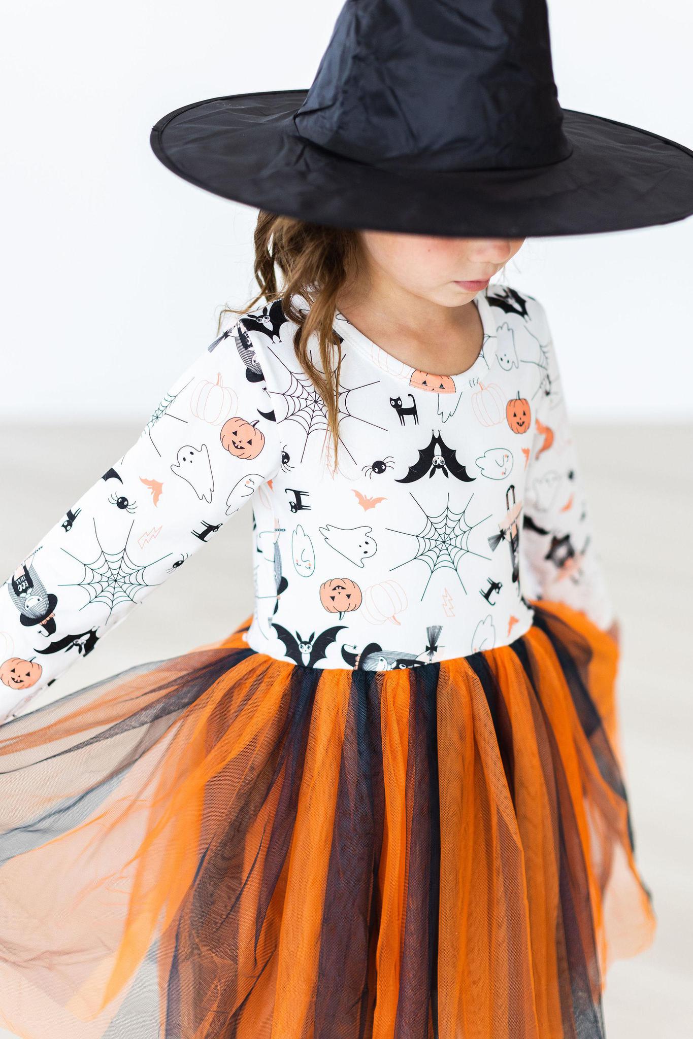 Boo-tiful Halloween L/S Tutu Dress-Mila & Rose ®