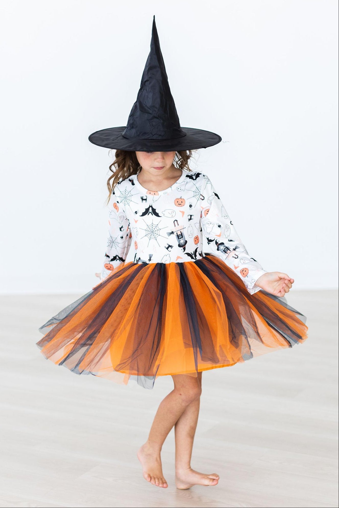 Boo-tiful Halloween L/S Tutu Dress-Mila & Rose ®