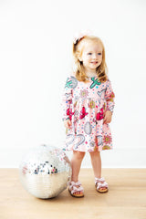 SALE Boots & Bling L/S Pocket Twirl Dress-Mila & Rose ®