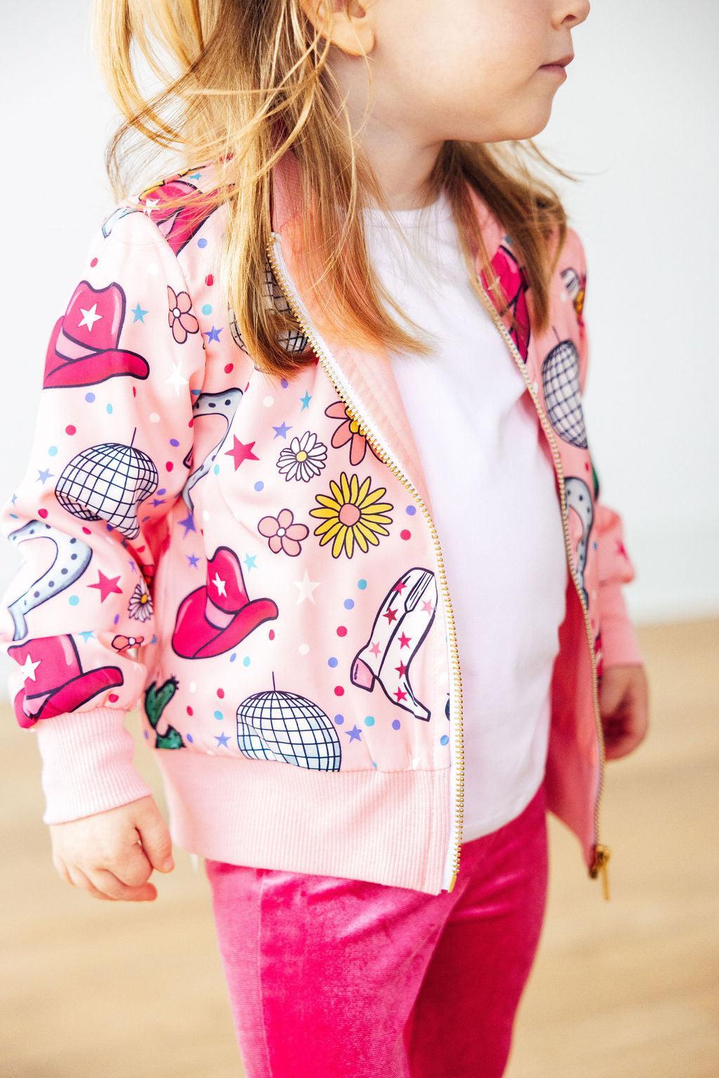 Boots & Bling Satin Jacket-Mila & Rose ®