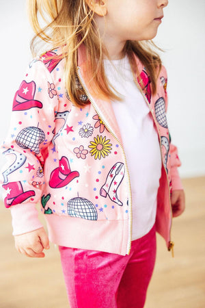 Boots & Bling Satin Jacket-Mila & Rose ®