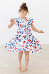 Born to Sparkle Flutter Sleeve Twirl Dress-Mila & Rose ®