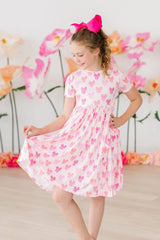 SALE Bow Beauty S/S Pocket Twirl Dress-Mila & Rose ®