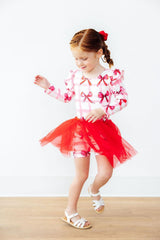 Bow La La L/S Flutter Sleeve Leotard-Mila & Rose ®