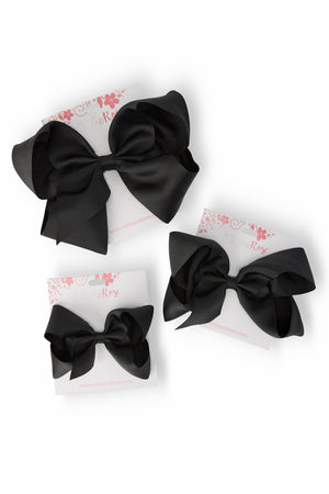 Black Grosgrain Hair Bow-Mila & Rose ®