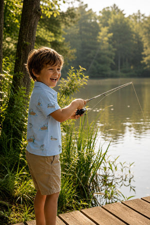 Boys Lake Day S/S Polo-Mila & Rose ®