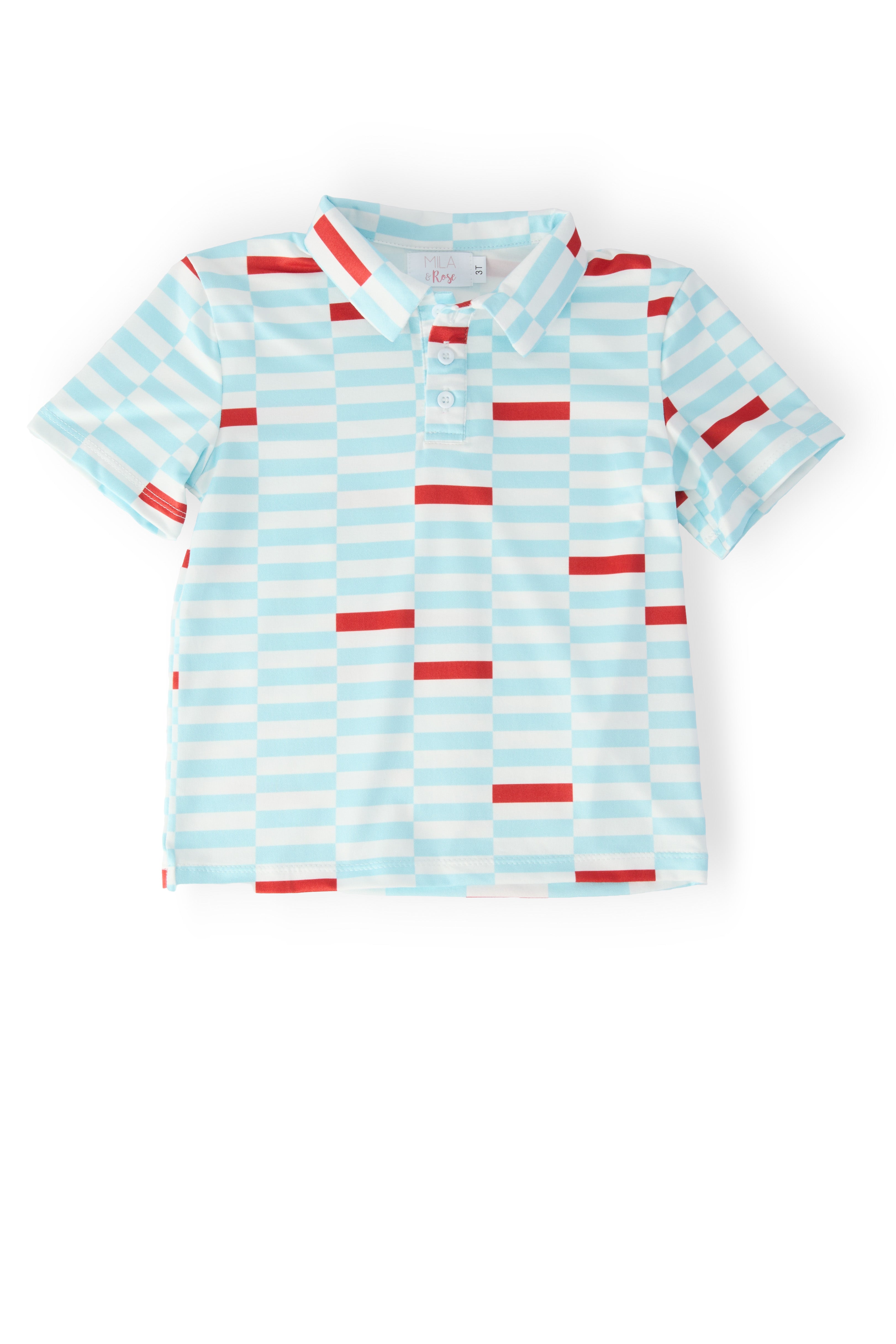 Boys Block Party S/S Polo-Mila & Rose ®
