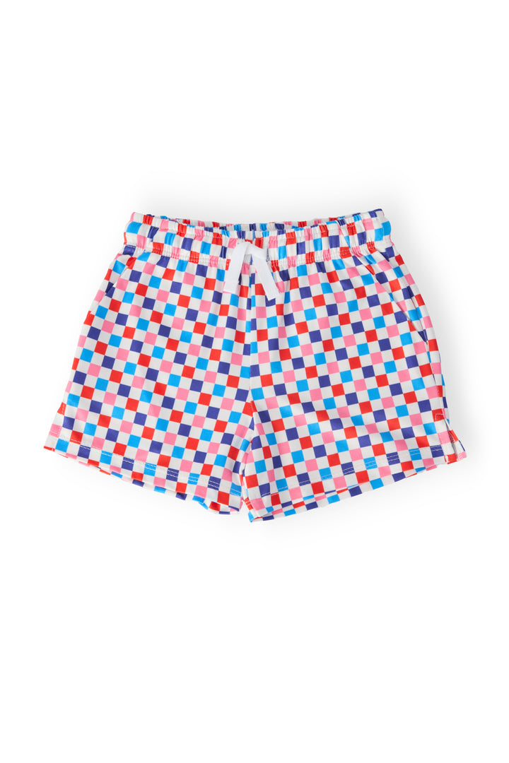 Boys Boom Check Play Shorts-Mila & Rose ®