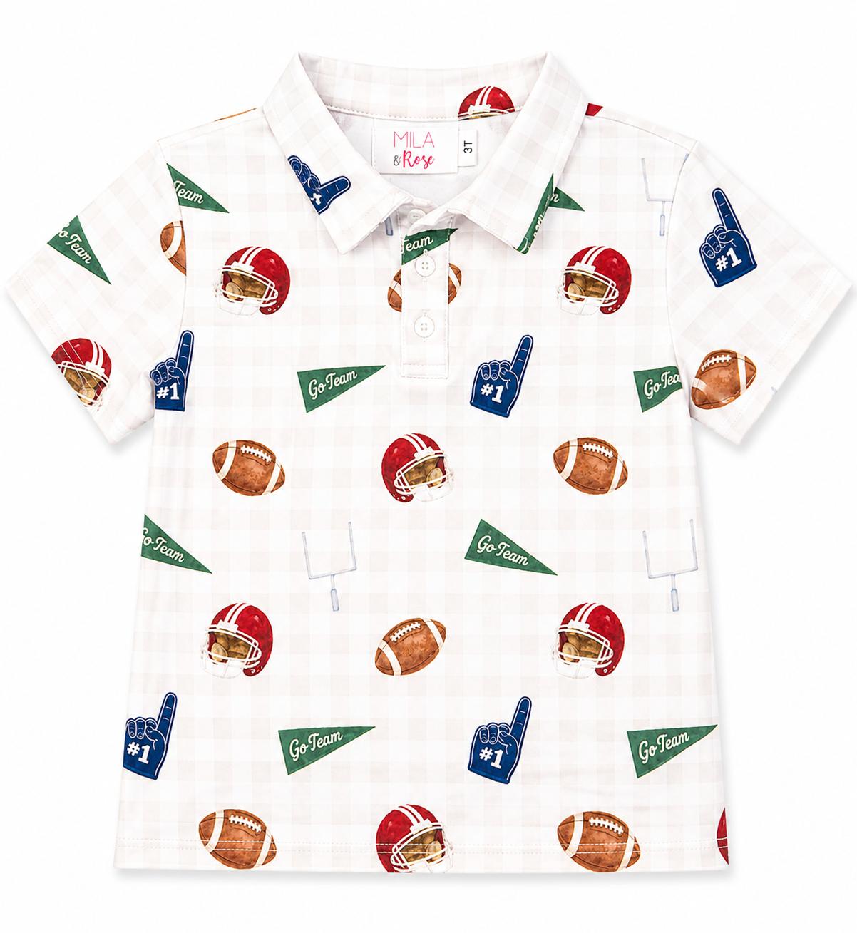 Boys Friday Night Lights S/S Polo-Mila & Rose ®