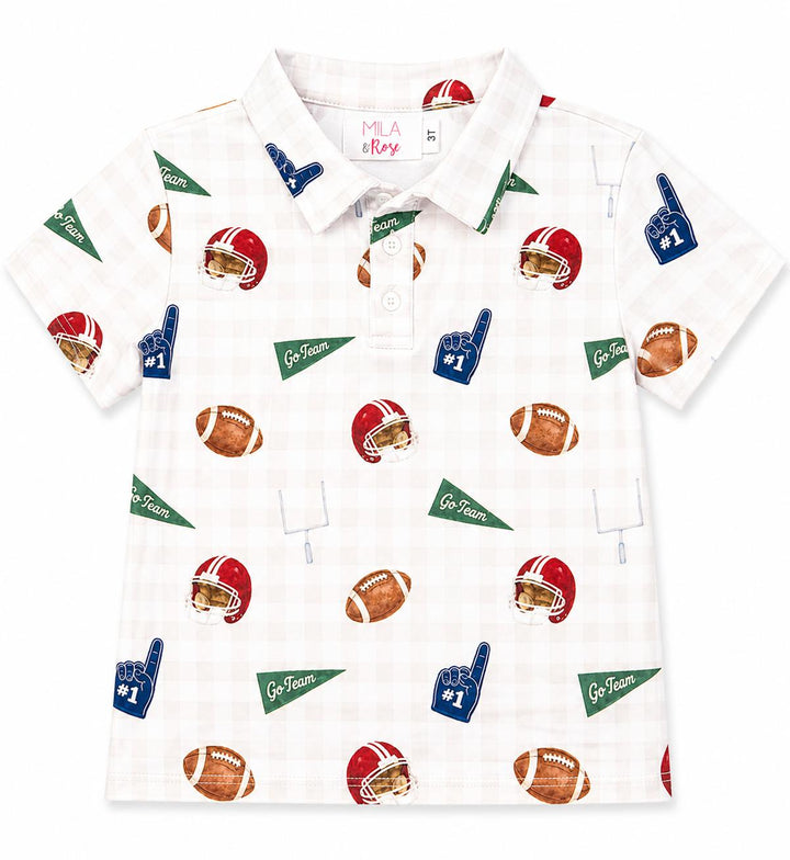 Boys Friday Night Lights S/S Polo-Mila & Rose ®