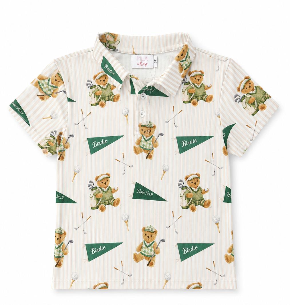 Boys Golfing Bears S/S Polo-Mila & Rose ®