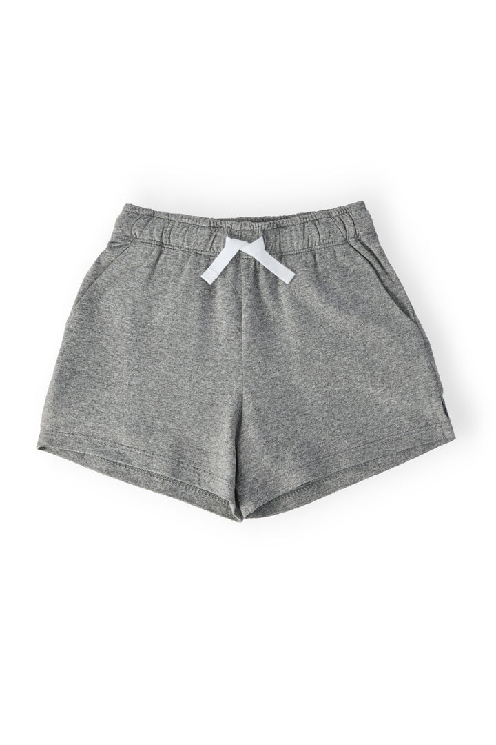 Boys Heather Gray Play Shorts-Mila & Rose ®
