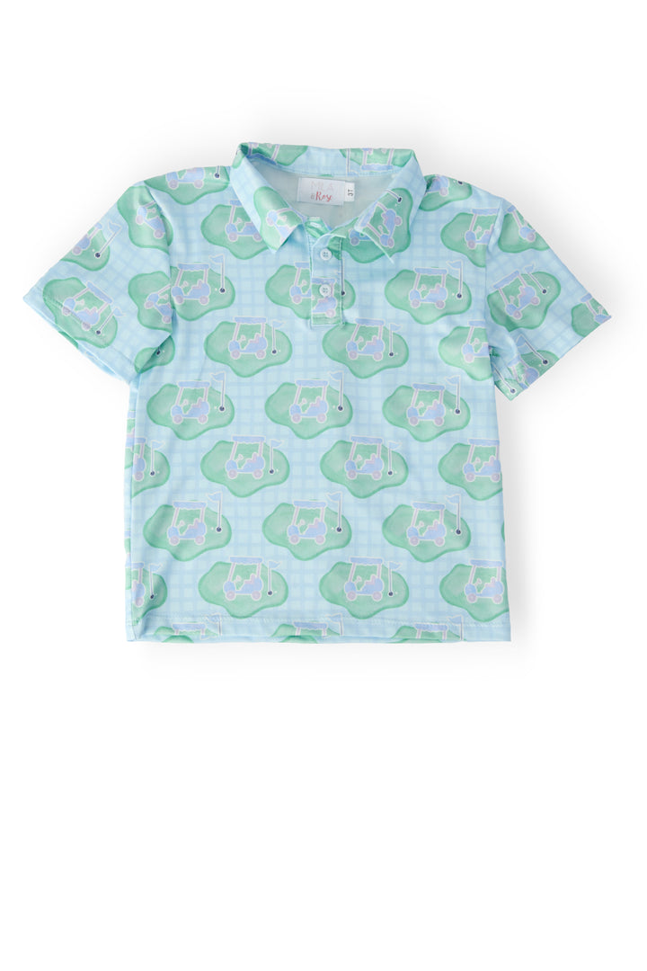 Boys He's on the Green S/S Polo-Mila & Rose ®