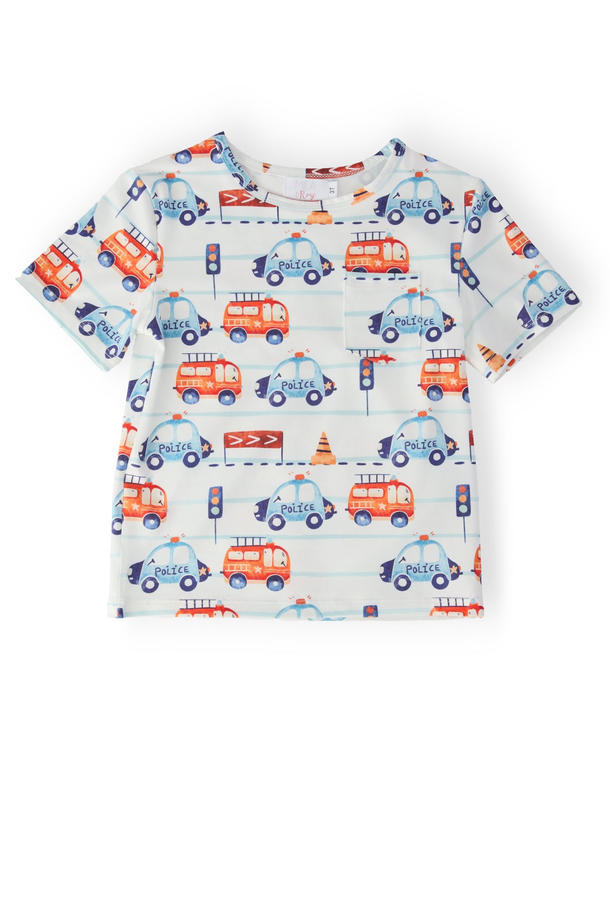 Boys Highway Hero S/S Pocket Tee-Mila & Rose ®