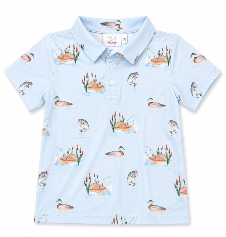 Boys Lake Day S/S Polo-Mila & Rose ®
