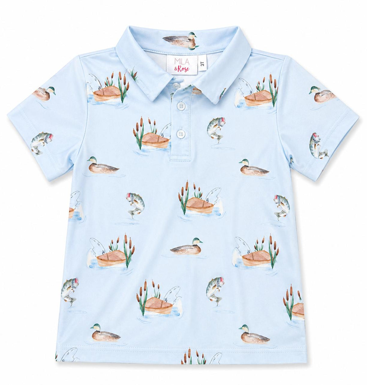 Boys Lake Day S/S Polo-Mila & Rose ®