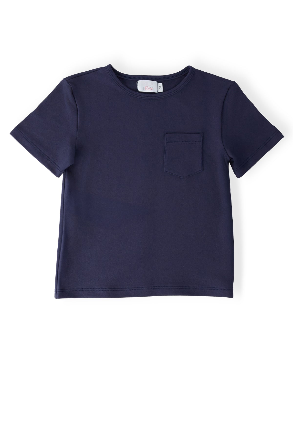 Boys Navy S/S Pocket Tee-Mila & Rose ®