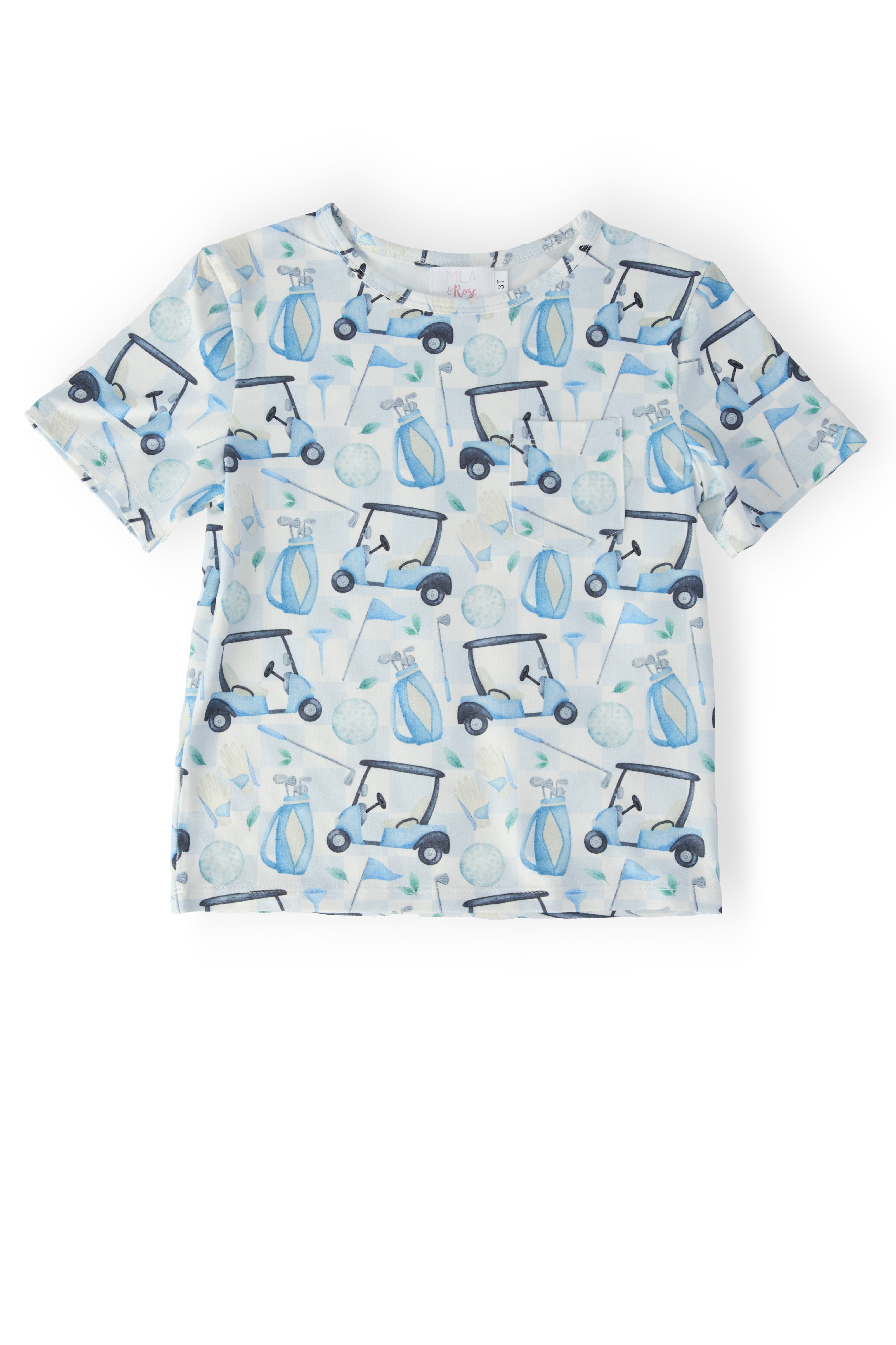 Boys Tee Time S/S Pocket Tee-Mila & Rose ®
