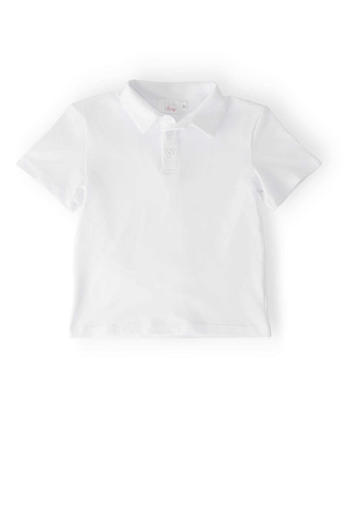 Boys White S/S Polo-Mila & Rose ®