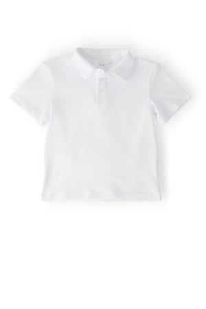 Boys White S/S Polo-Mila & Rose ®