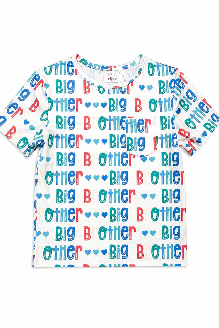 Boys Big Brother S/S Pocket Tee-Mila & Rose ®