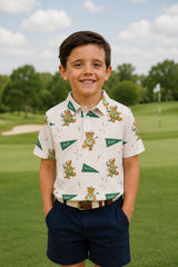 Boys Golfing Bears S/S Polo-Mila & Rose ®