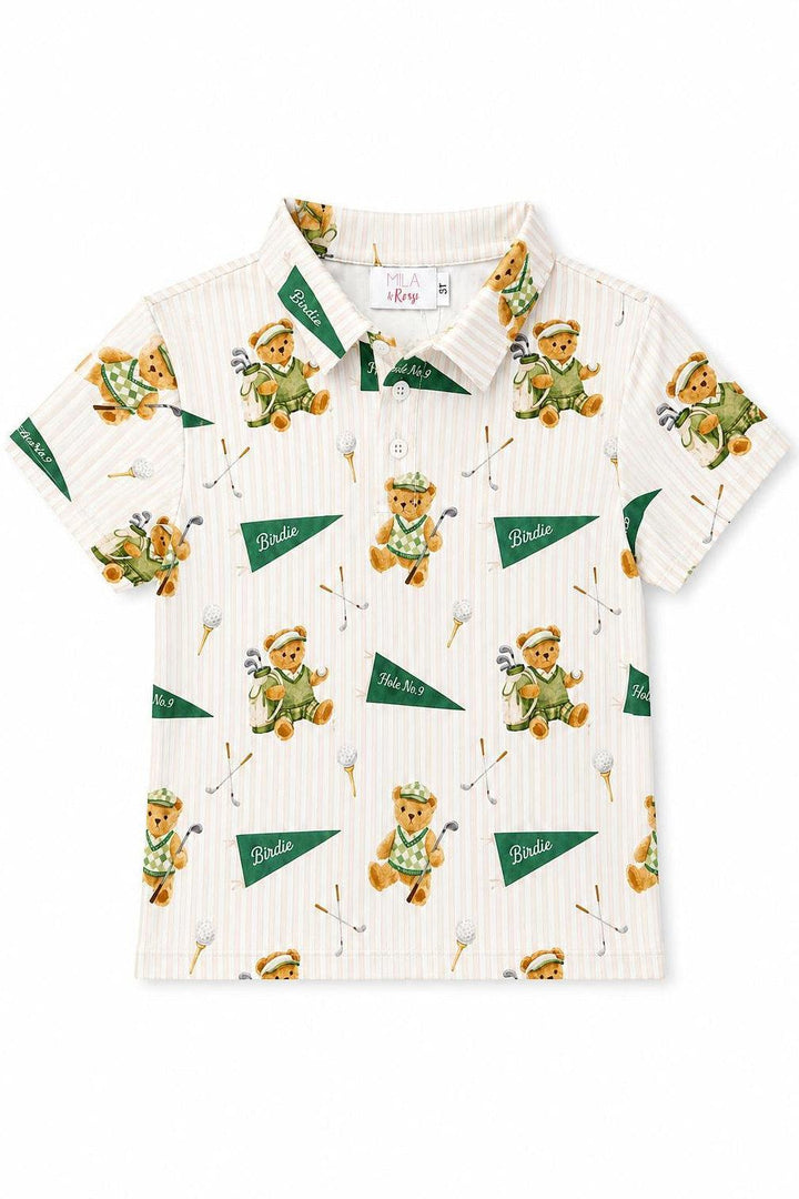 Boys Golfing Bears S/S Polo-Mila & Rose ®