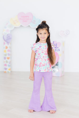 Bright Lilac Scrunchy Bells-Mila & Rose ®
