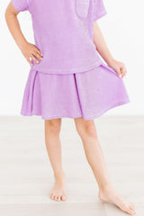 Bright Lilac Scrunchy Twirl Skort-Mila & Rose ®