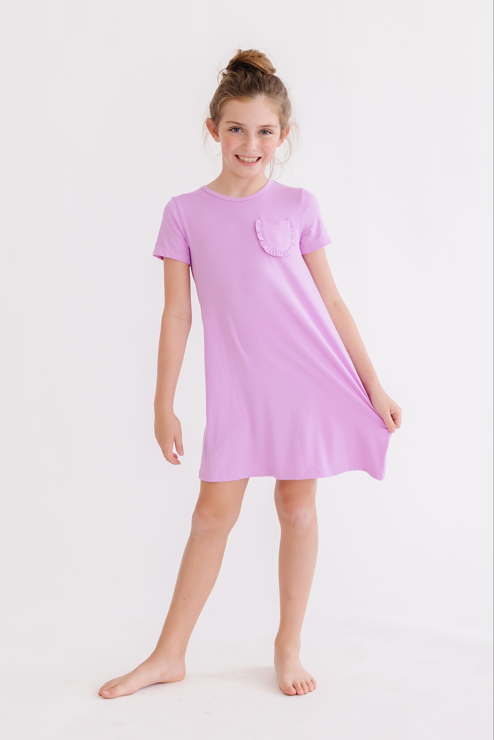 Bright Lilac T-Shirt Dress - Mila & Rose 4T Bright Lilac T-Shirt Dress - Mila & Rose 4T
