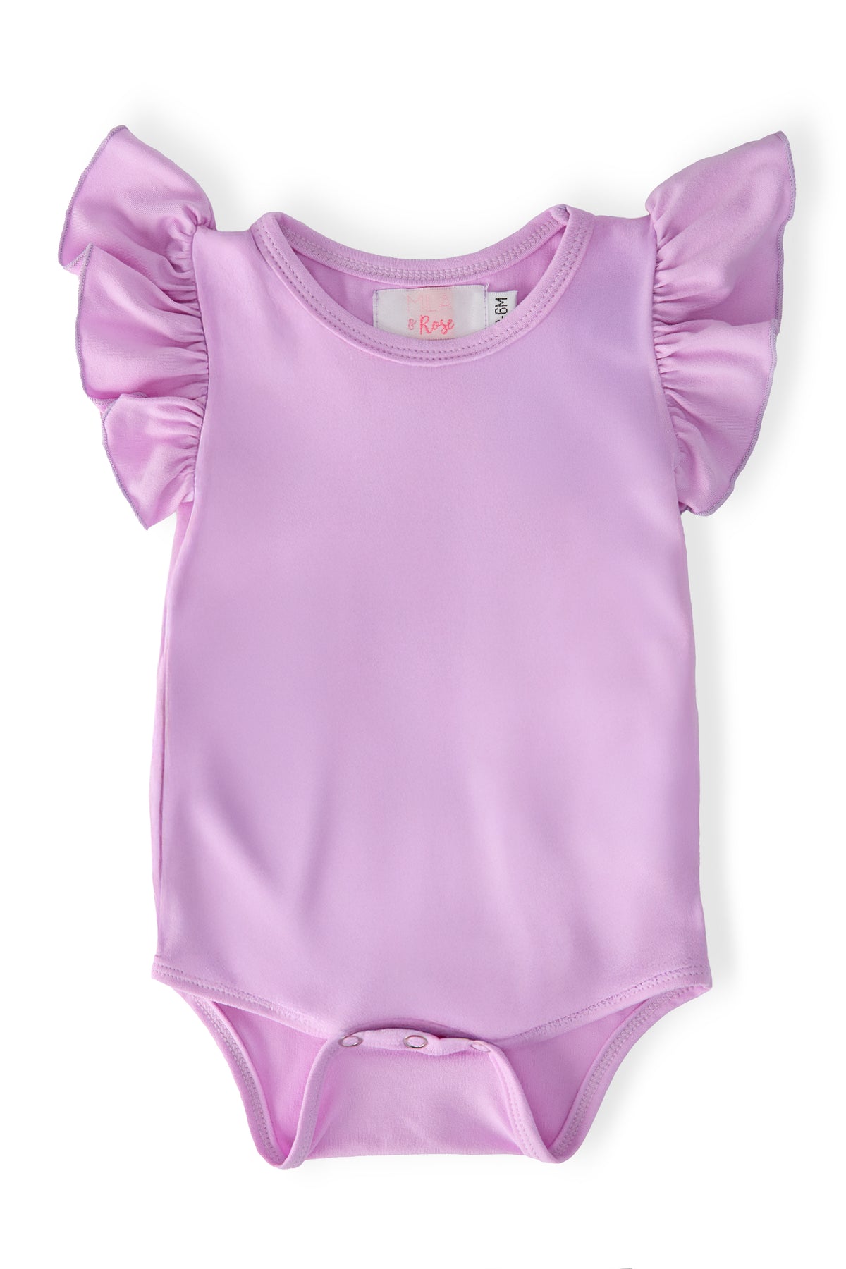 Bright Lilac S/S Flutter Bodysuit-Mila & Rose ®