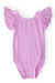 Bright Lilac S/S Flutter Sleeve Leotard-Mila & Rose ®