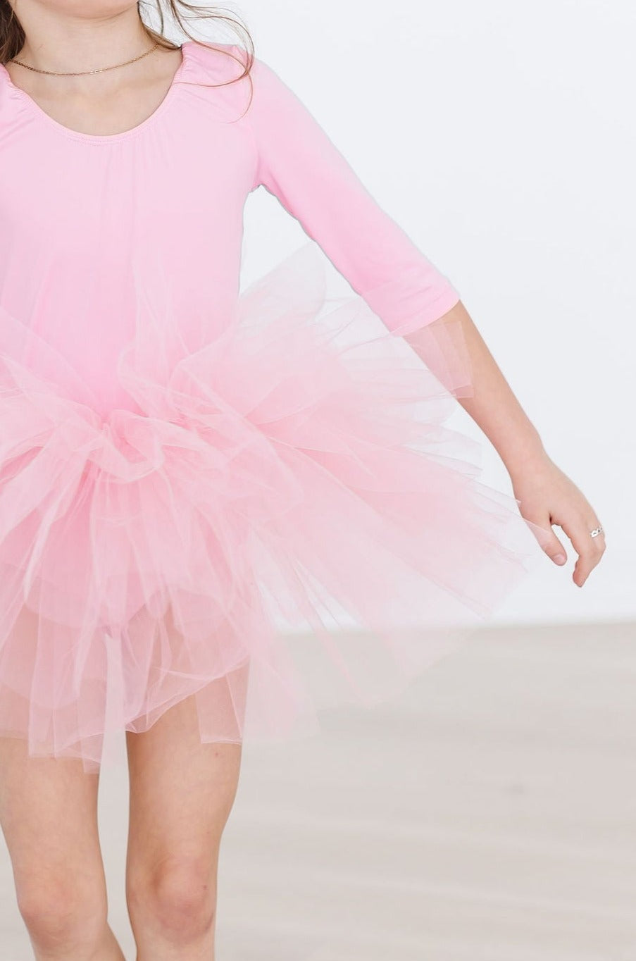 Bubblegum Pink 3/4 Tutu Leotard-Mila & Rose ®
