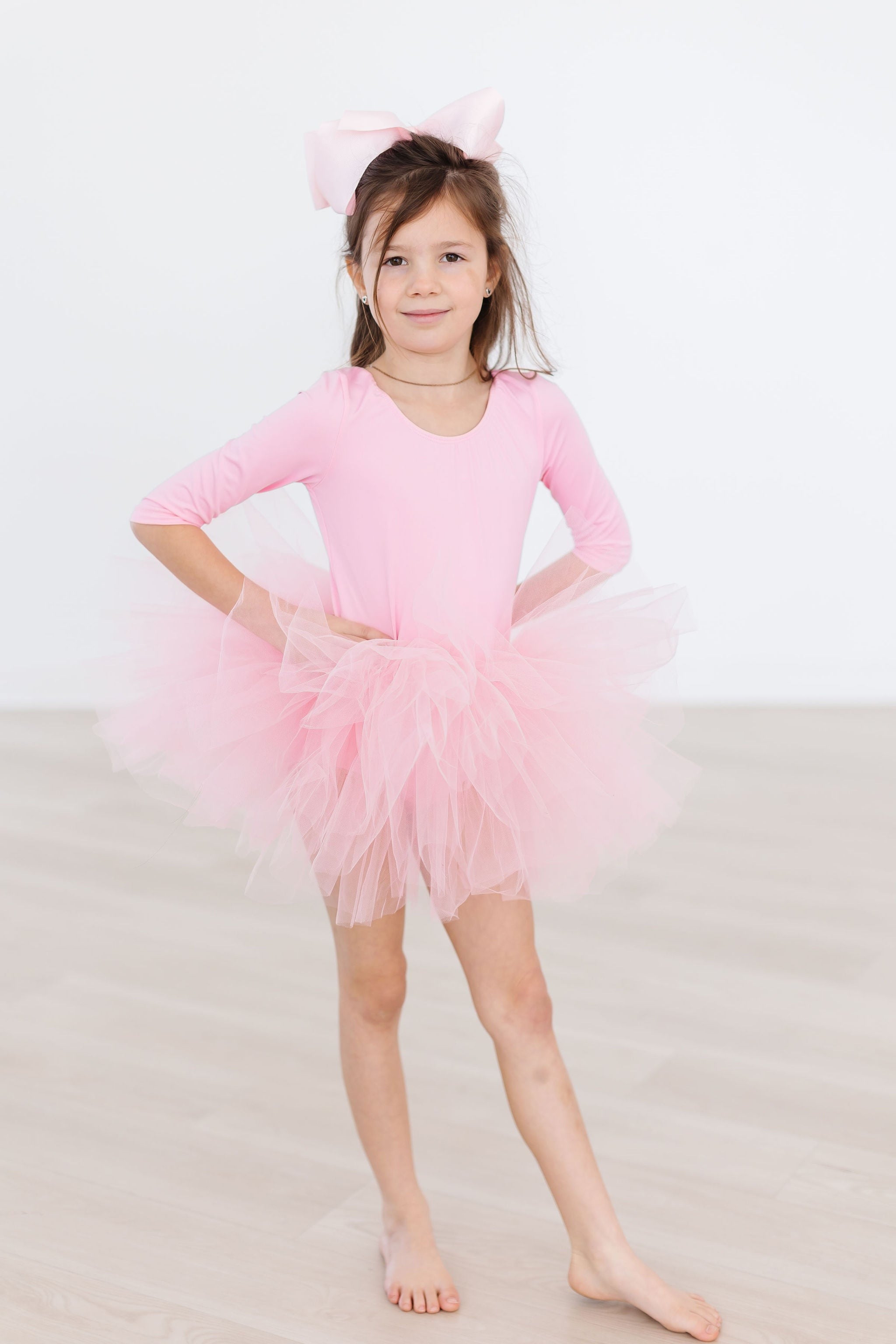 Bubblegum Pink 3/4 Tutu Leotard-Mila & Rose ®