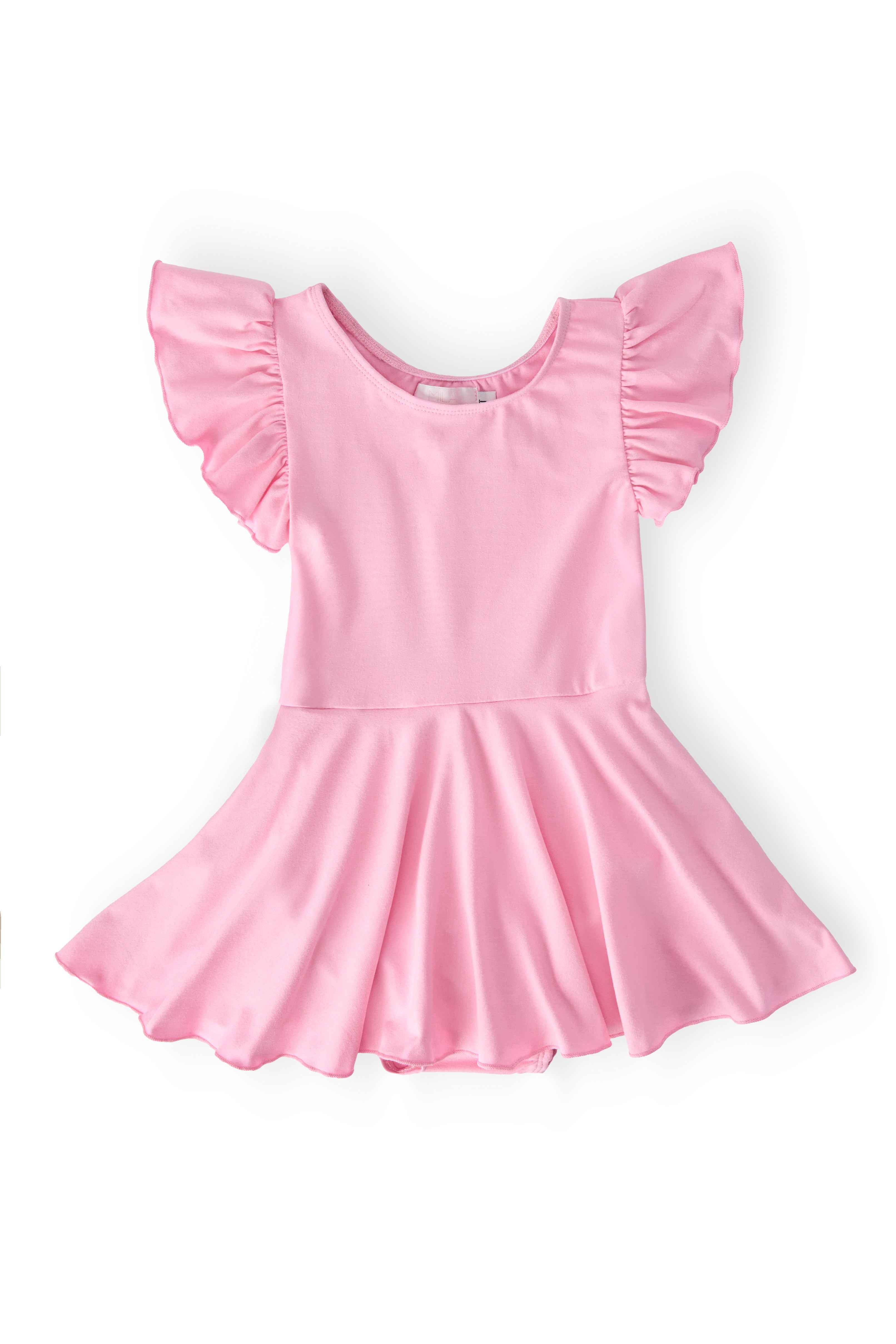 Bubblegum Pink S/S Twirl Leotard-Mila & Rose ®