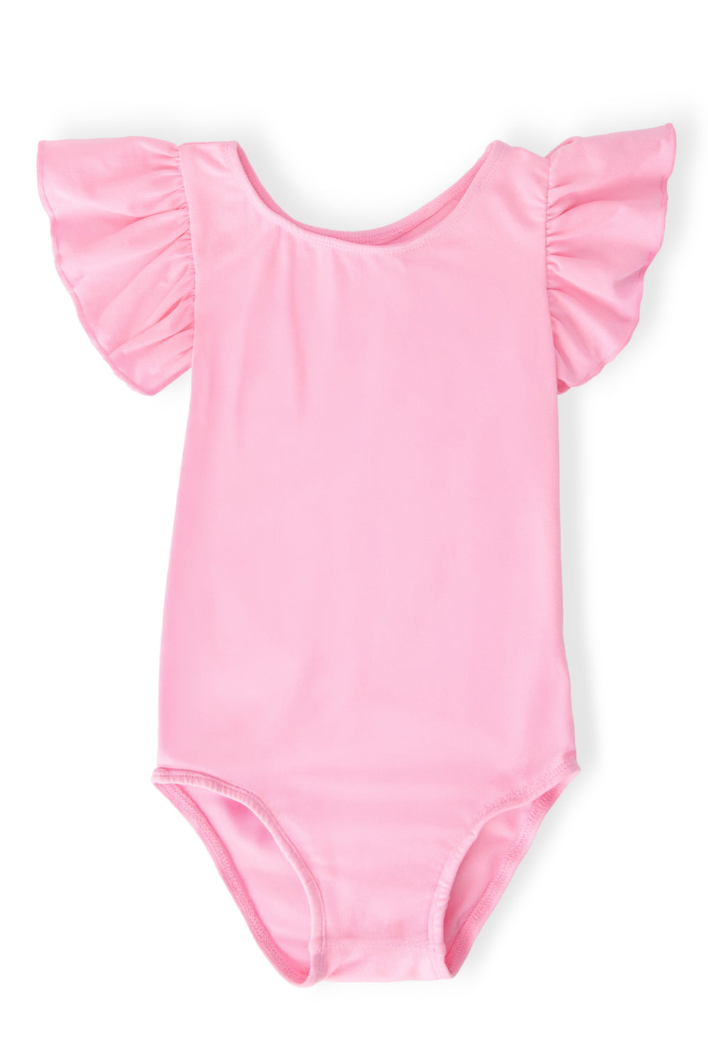 Bubblegum Pink S/S Flutter Sleeve Leotard-Mila & Rose ®