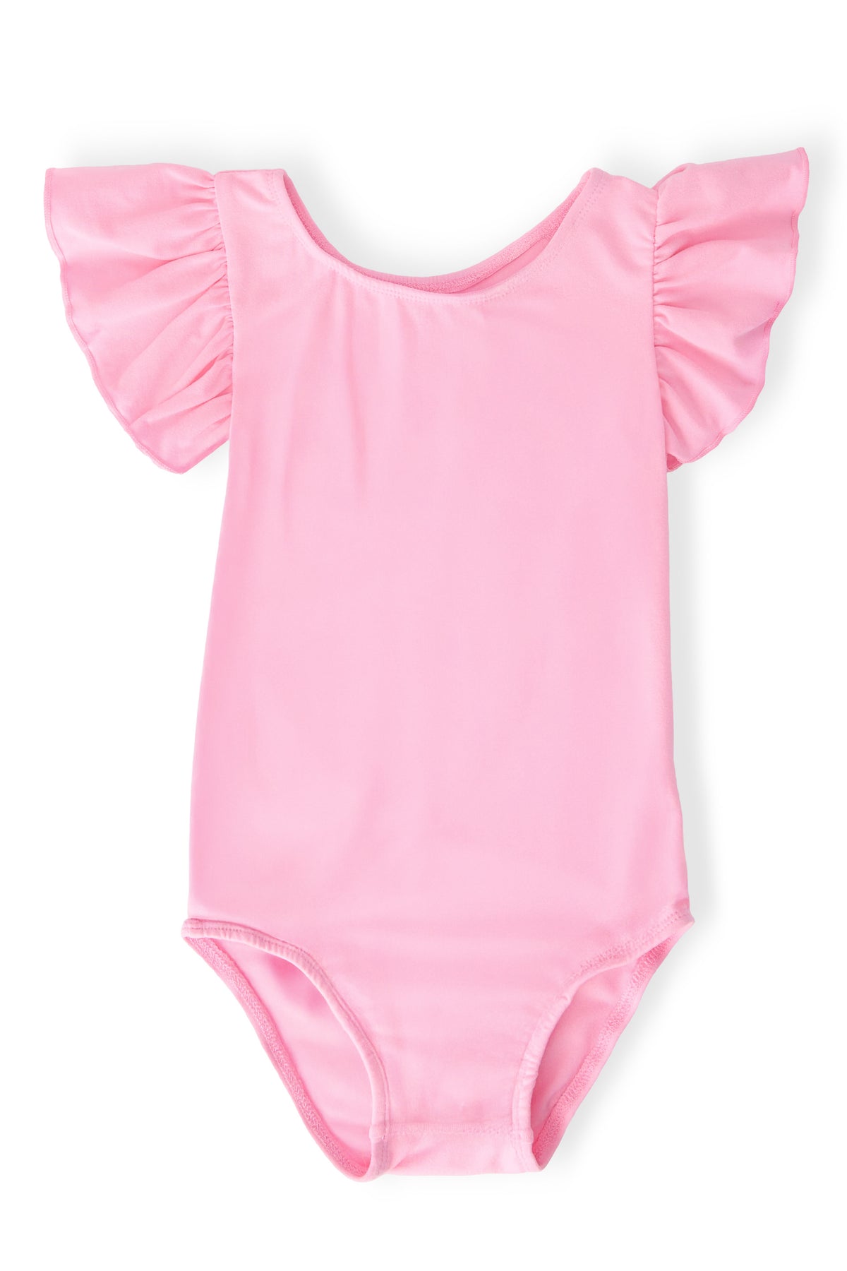 Bubblegum Pink S/S Flutter Sleeve Leotard-Mila & Rose ®