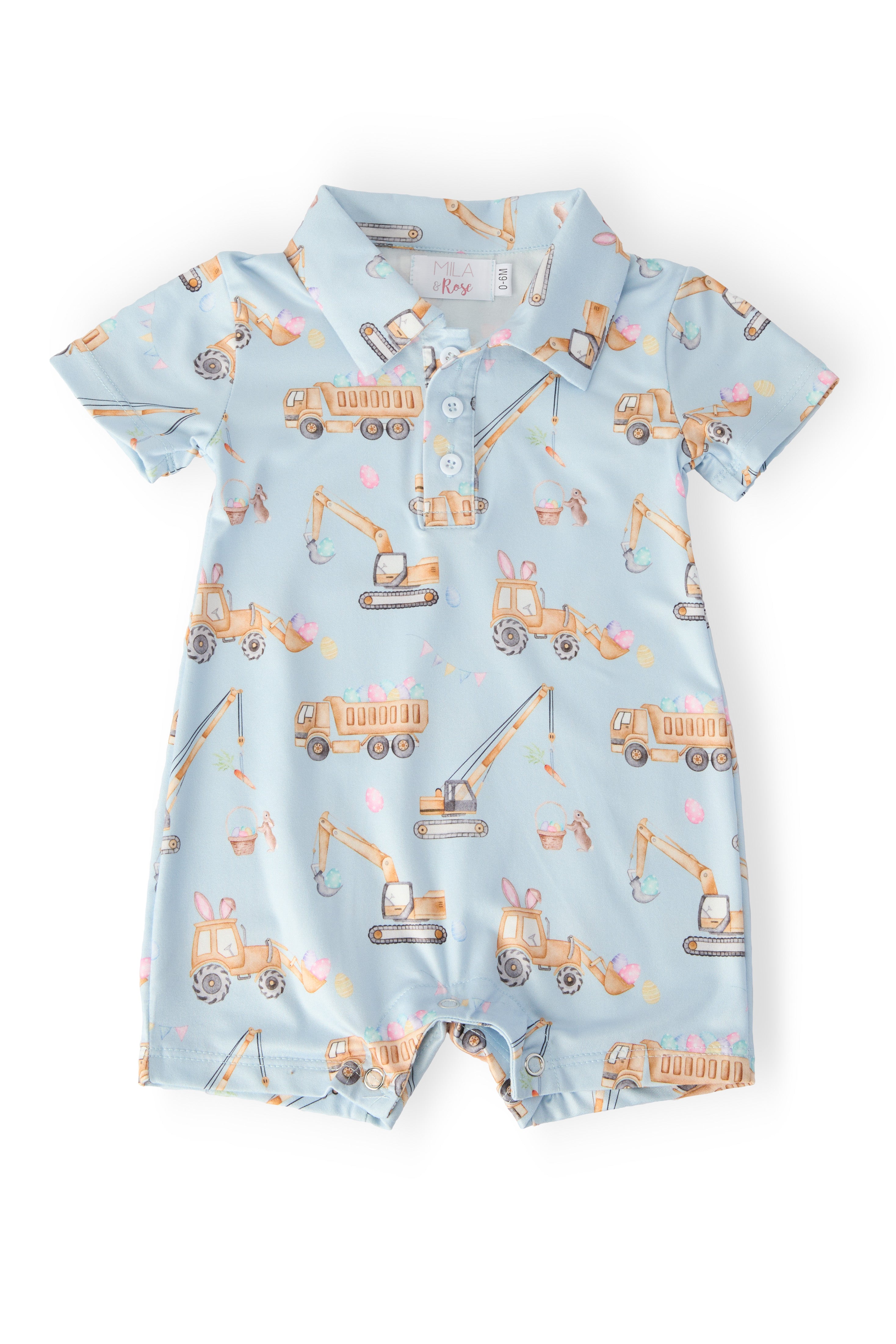 Bunny Builders Polo Shorty One-Piece-Mila & Rose ®
